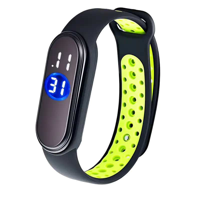 LED Watch (M4 Two-Color Strap Version) — Color 01